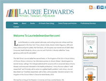 Tablet Screenshot of laurieedwardswriter.com